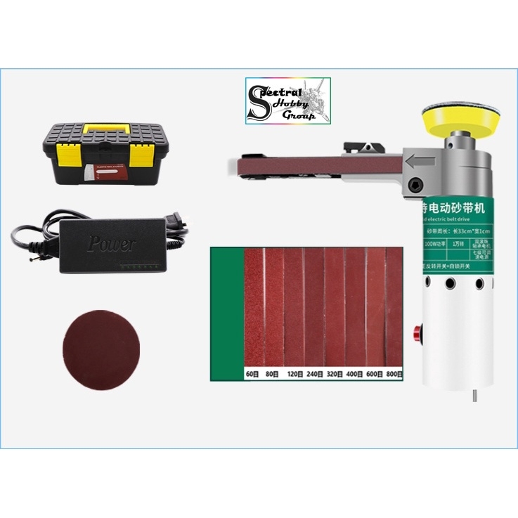 Máy khoan mài dây đai cầm tay mini đa năng mini handheld electric belt polishing grinding drill Longxiang