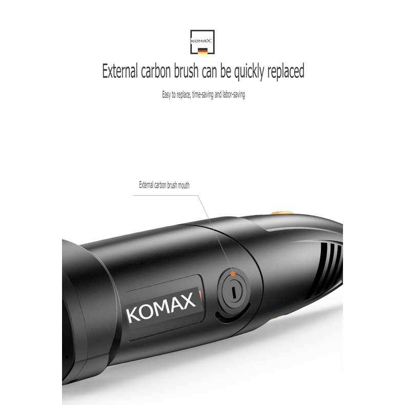 Dụng cụ KOMAX máy khoan cưa cắt mài thẳng cầm tay 260W Electric Grinder Straight Drill Brush 220v