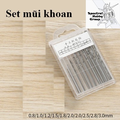 Bộ dụng cụ khoan tay HD cho mô hình mũi khoan mini 0.2-1.5-3.2mm Hand Drill