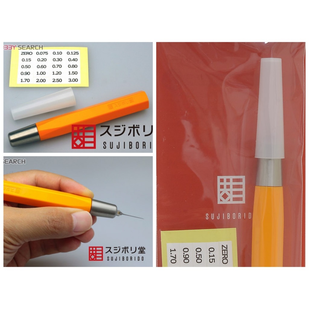 Dụng cụ mô hình - Blade BMC Chisel / Holder Sujiborido - Japan kẻ tạo line detail lằn chìm