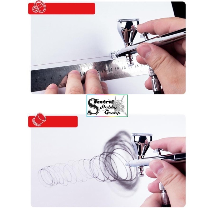 Dụng cụ bút sơn mô hình Hobby Mio HM331 0.3mm pen Double Action Airbrush