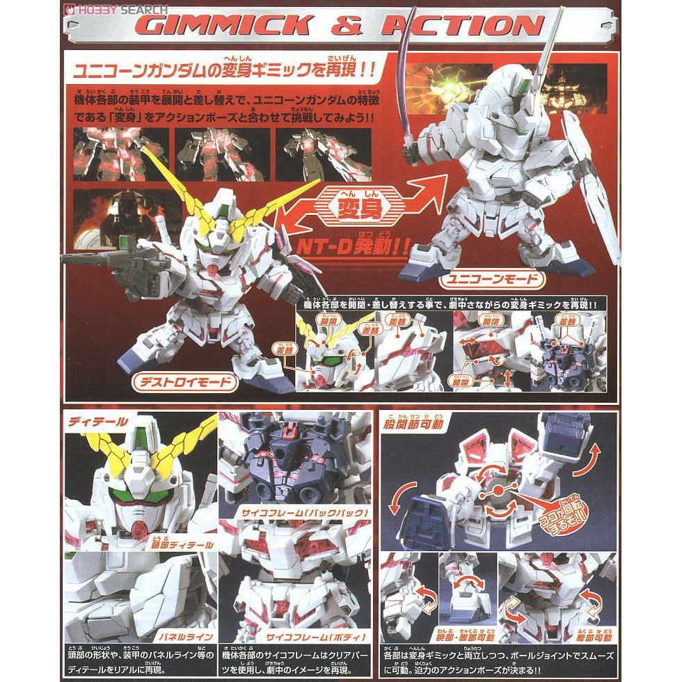 Mô hình lắp ráp SD Unicorn Gundam - Bandai