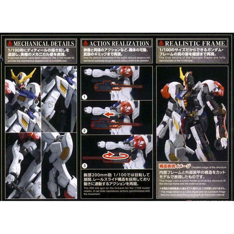 Mô hình lắp ráp IBO FM Gundam Barbatos Lupus 1/100 Bandai