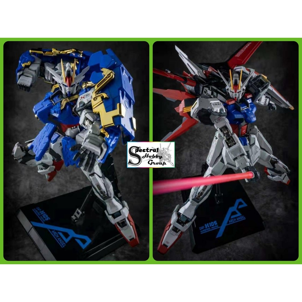 Mô hình Metal Build MB 1/72 Gundam Aile Strike Blue Double Armor Warrior MS 2.0 MCshow