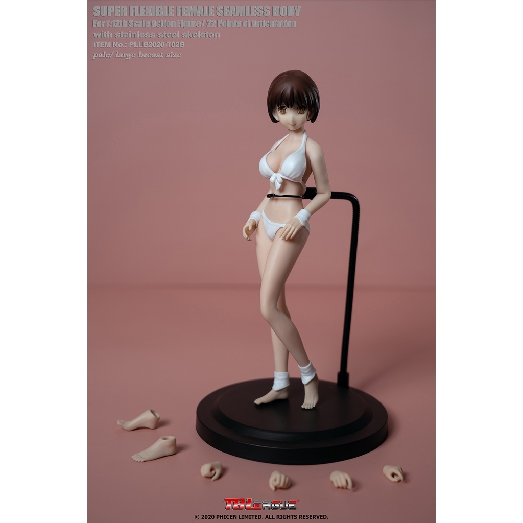 Mô hình nhân vật TBLeague 1/12 Plump anime girl female body PLLB2020-T02 Super flexible seamless body