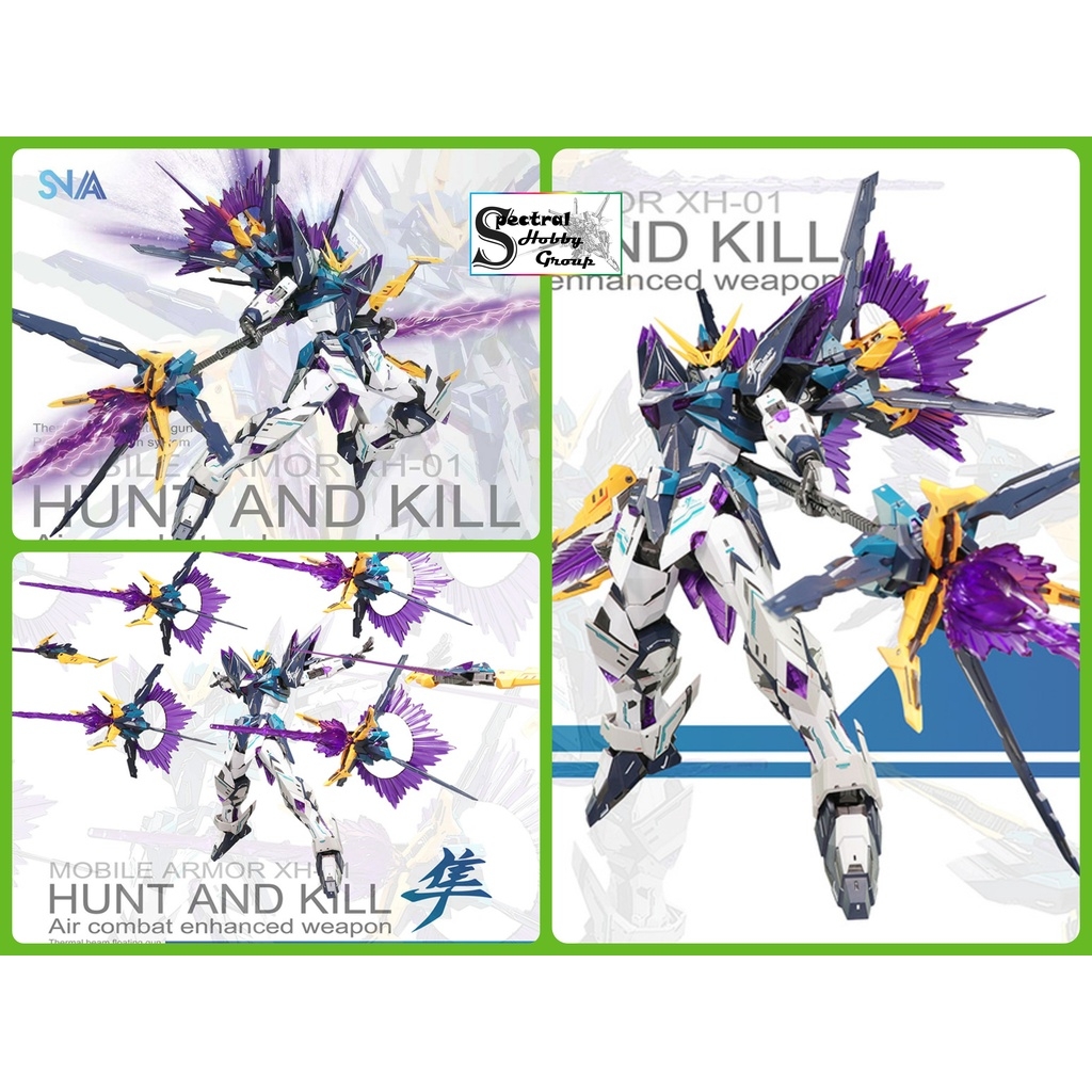 Mô hình lắp ráp MG 1/100 Hunter Hunt kill Air Combat enhanced weapon XH01 Supernova (kèm Decal/Base/Effect)