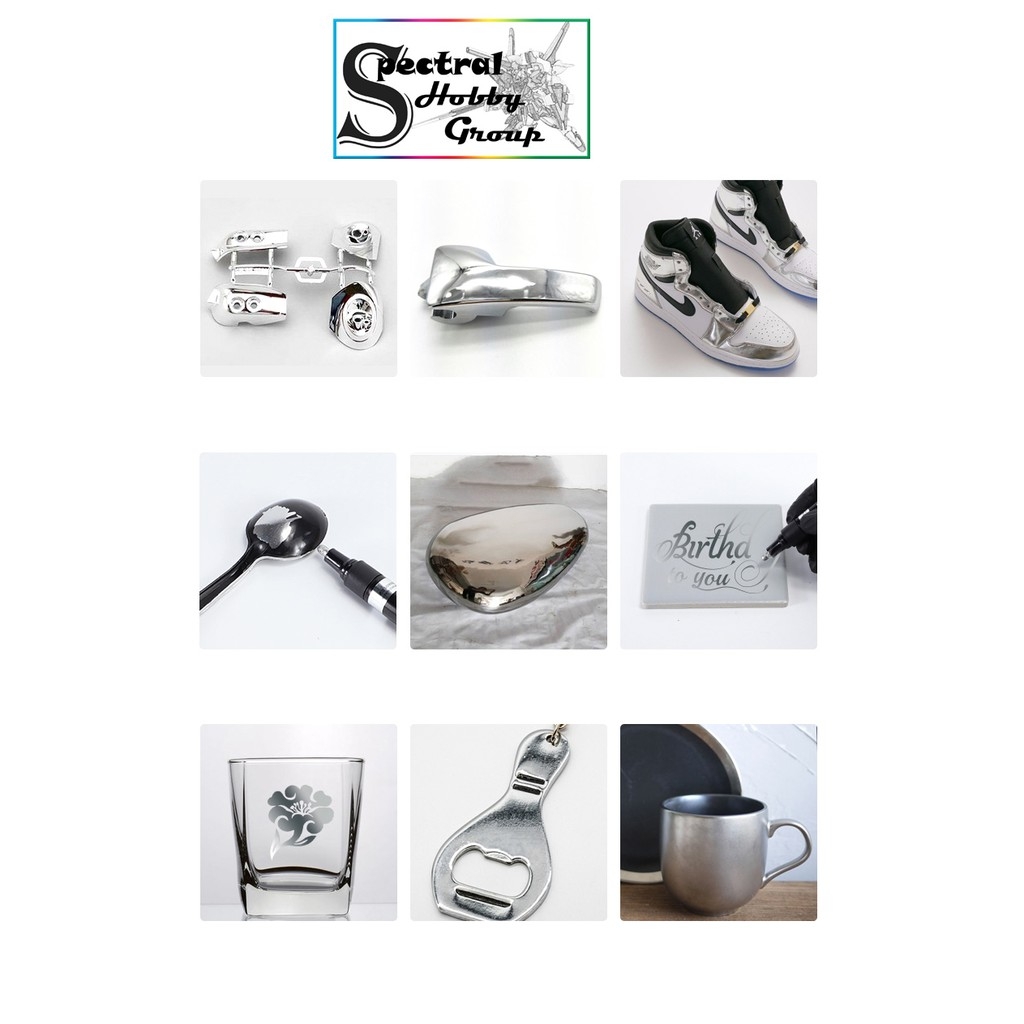 Bút sơn mô hình paint silver Chrome marker Sipa marker