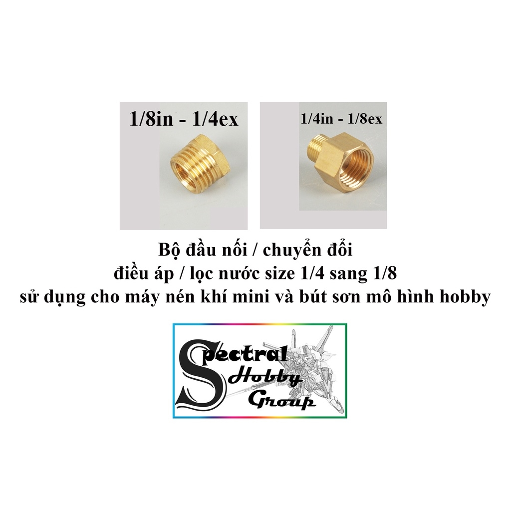 Dụng cụ lọc nước và điều áp mini size 1/4 cho bút sơn airbrush Pressurized filter water