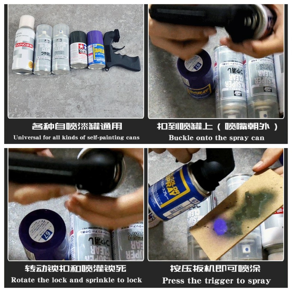 Dụng cụ mô hình - Tay cầm cho bình xịt gun holder Painting rifle rack