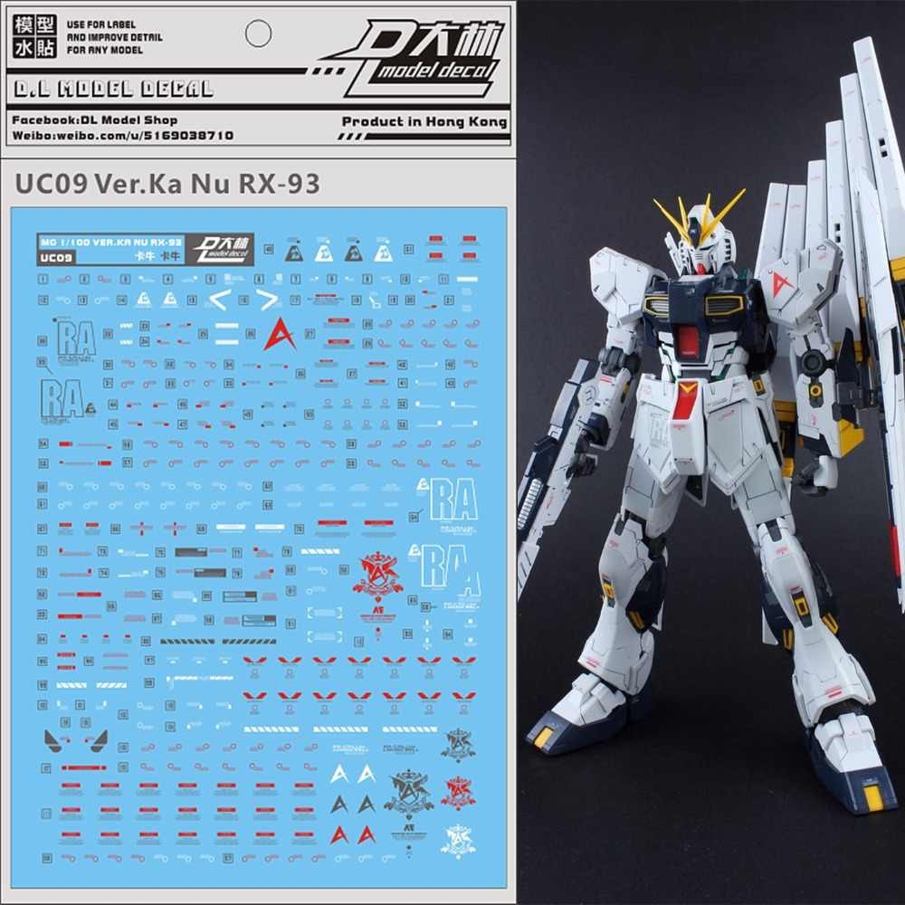 Decal nước dán mô hình MG Hi-Nu RX93 HiNu | Nu | HWS Gundam MB Water stickers