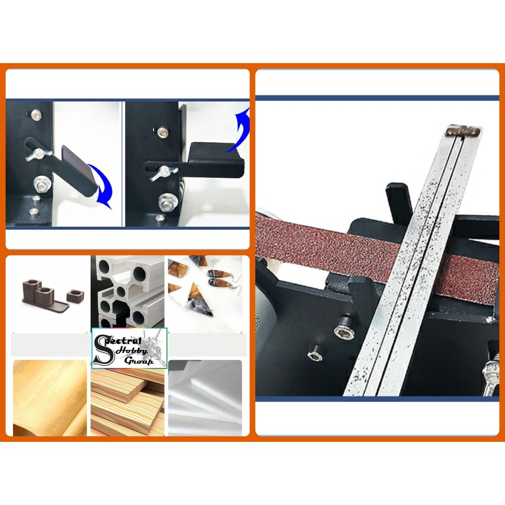 Dụng cụ máy mài dây đai khoan đa năng để bàn mini Abrasive Belt Polishing Grinding Machine Desktop