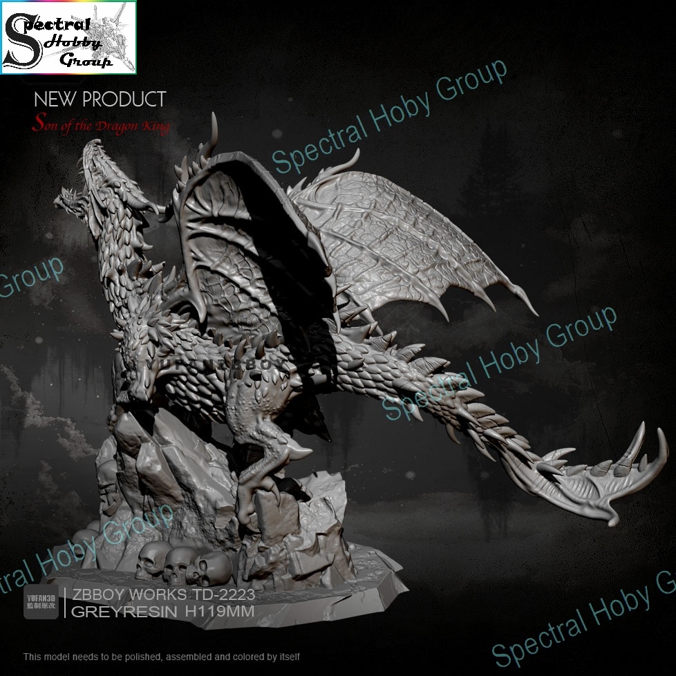 Mô hình nhựa Resin 119mm Ryuko-no-Ming Son Dragon King TD2223