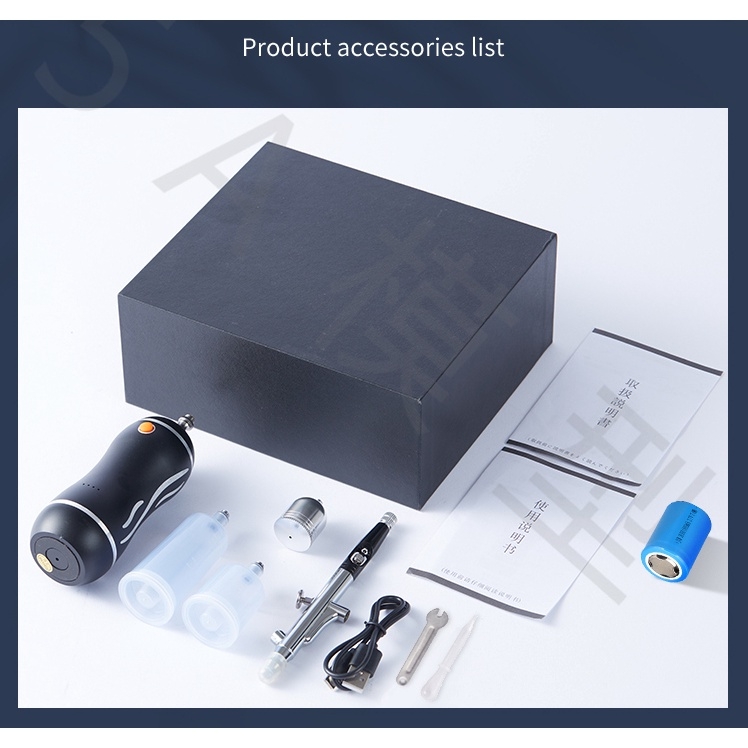 Máy nén khí máy sơn mô hình airbrush mini Portable Charging Air Pump GH002 Auto Star Stop type C