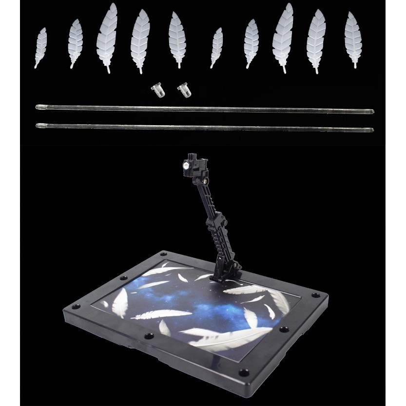 Đế giá đỡ Action base kèm EFFECT SERAPHIM FEATHER Wing Zero MG HG RG
