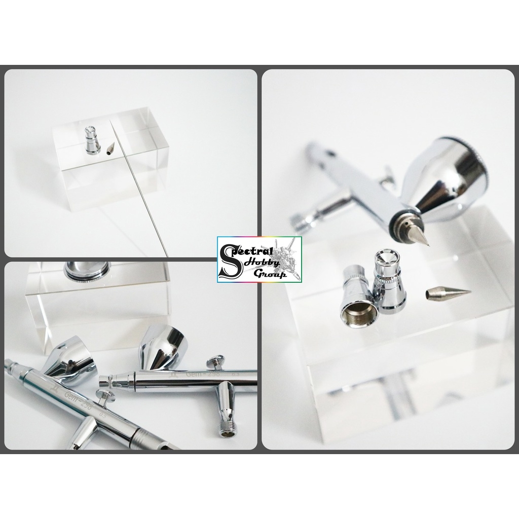 Bút sơn mô hình Gemini airbrush GEM298 Gen II 0.3mm 0.5mm double action