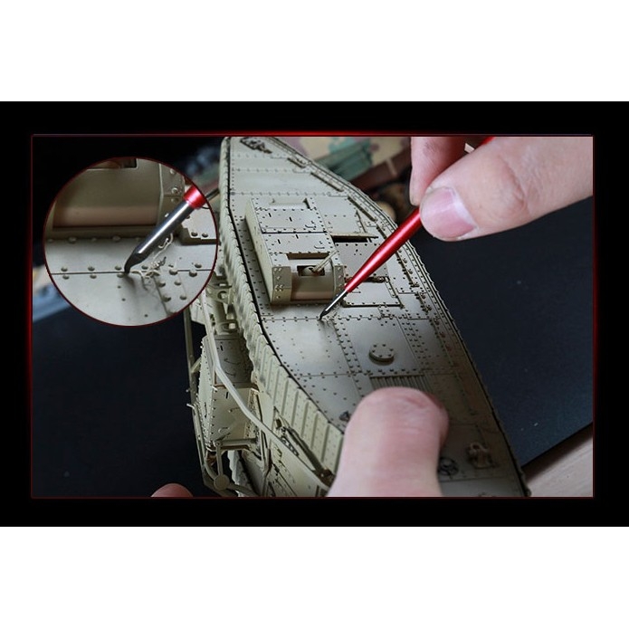 Dụng cụ Border tạo line detail chisel móc câu BD0042-45 0.1mm-0.5mm Metal Engraved Hook Knife