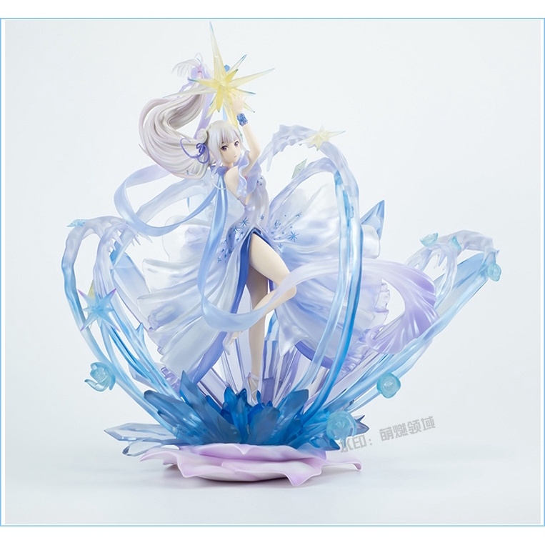 Mô hình tĩnh Figure 1/7 Crystal EMILIA Re:Zero with led light 36cm HIGH QUALITY - XINHAO