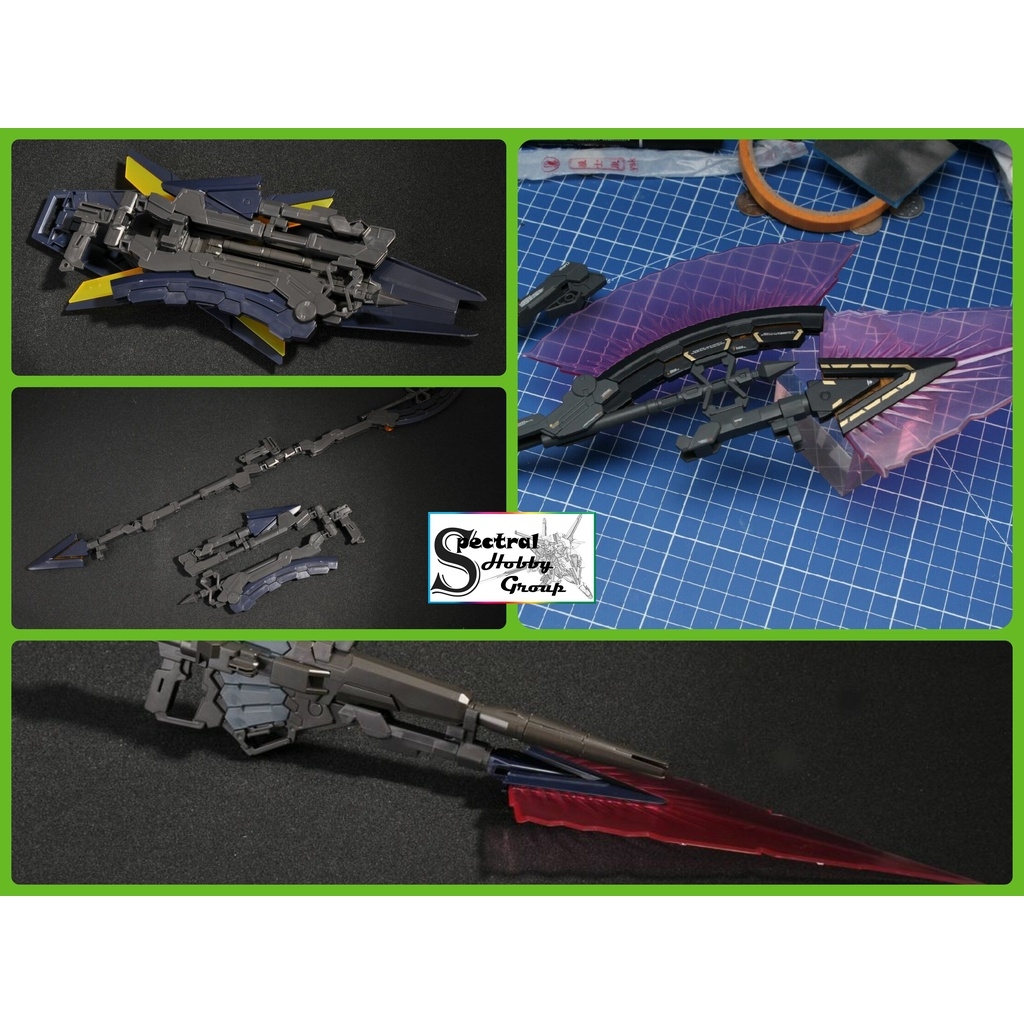 Phụ kiện lắp ráp PG 1/60 HYPER BEAM JAVELIN x2 Tomahawk giáo thương cho gundam Unicorn Banshee Phenex