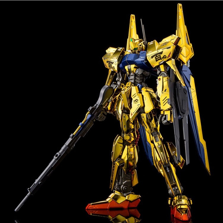 Mô hình lắp ráp MG 1/100 HYAKU SHIKI RAISE CAIN MSR-00100RC Gold Coating P-BANDAI