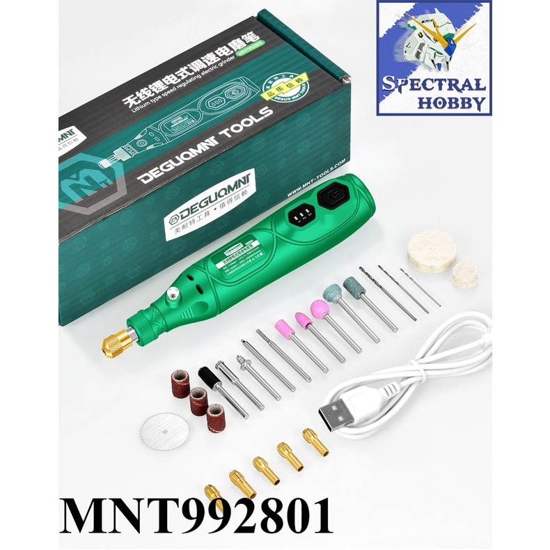 Máy khoan mài cầm tay không dây mini DEGUQMNT Rechargeable Wireless Lithium Electric Grinding MNT992805