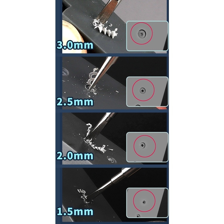 Dụng cụ Mũi khoan bằng mini Ustar custom mô hình double wing flat bottom drill bit