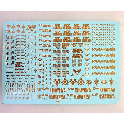 Decal nước dán mô hình MG HG Kshatriya - Water Sticker Tool hobby