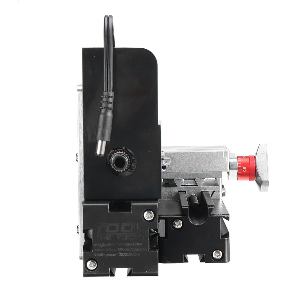 Máy khoan mài tiện mini đa năng để bàn 12V DC 2A 24W Lathe machine The First