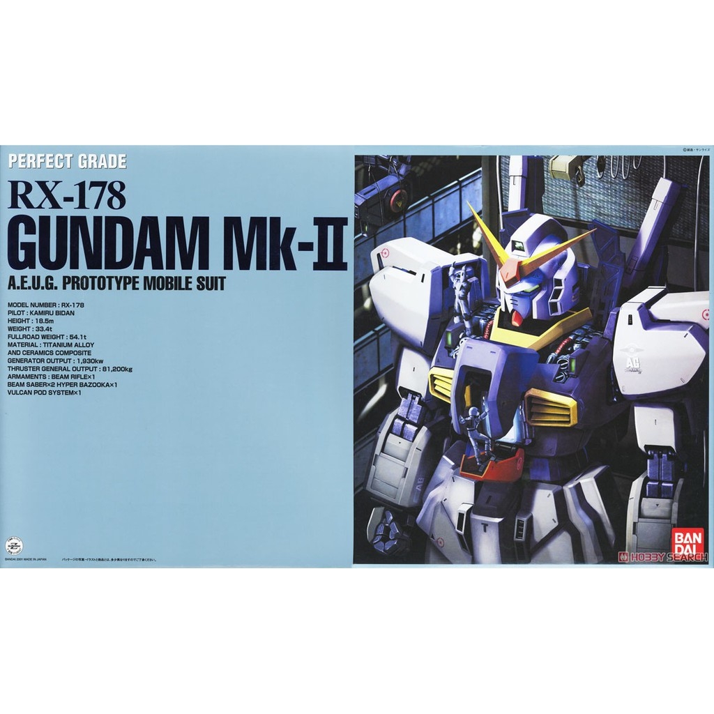 Mô hình lắp ráp PG 1/60 Gundam RX-178 Gundam Mk-II AEUG TITANS- MK2 MK II BANDAI