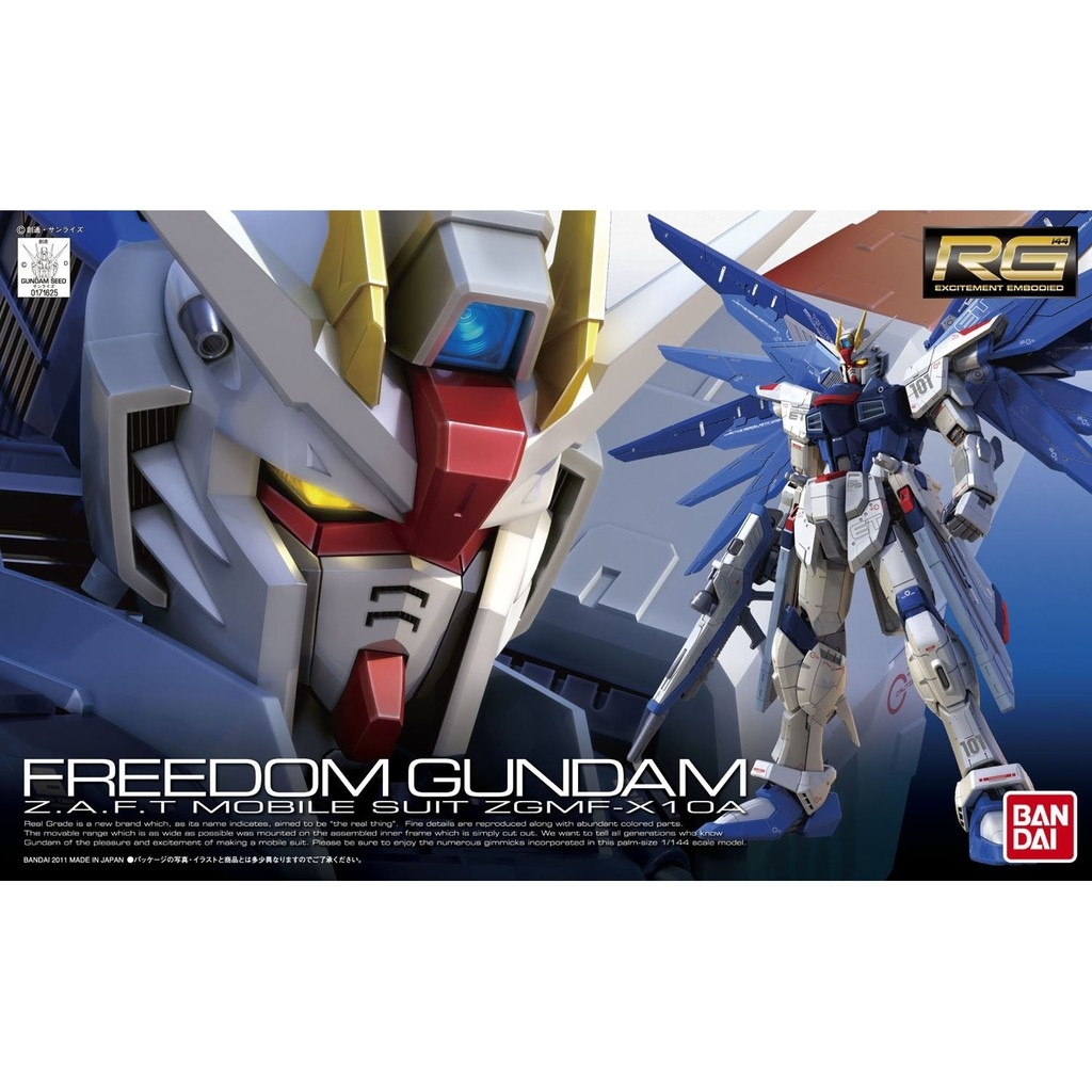Mô hình lắp ráp RG 1/144 Freedom Gundam Strike Freedom  - Bandai