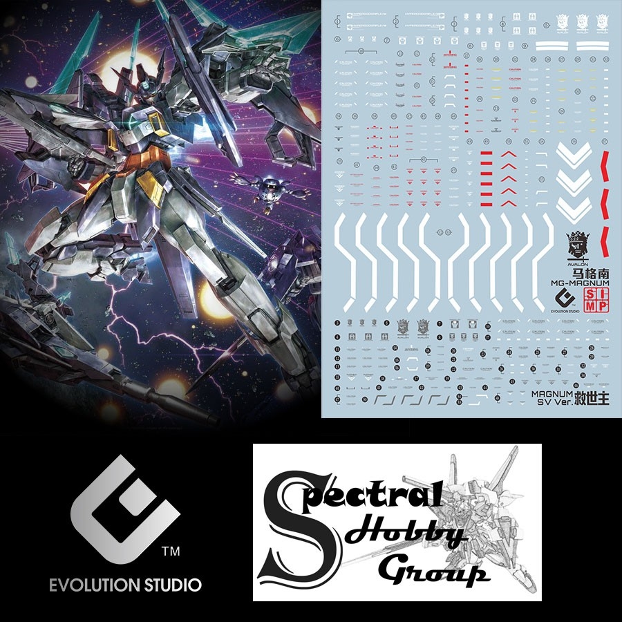 Decal nước dán mô hình MG AGE AGE-2 Magnum AGE2 GLANSA các loại - Water sticker