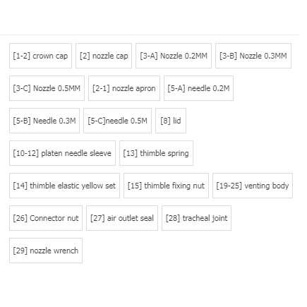 Phụ kiện bút sơn Ustar Kim sơn Needle - đầu béc Nozzle s130 s150 s120 HD các loại