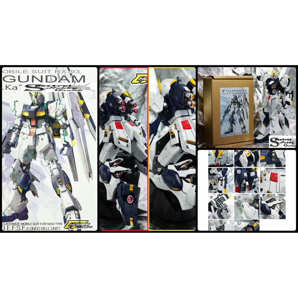 Bộ phụ kiện độ custom metal part set cho MG Nu gundam ver ka