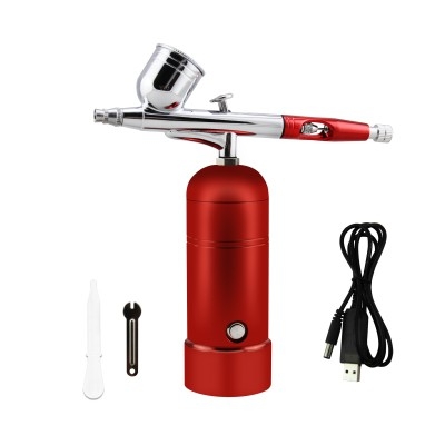 Máy nén khí máy sơn mô hình Airbrush hobby MS-020 | Royalmax mini rechargeable air pump portable