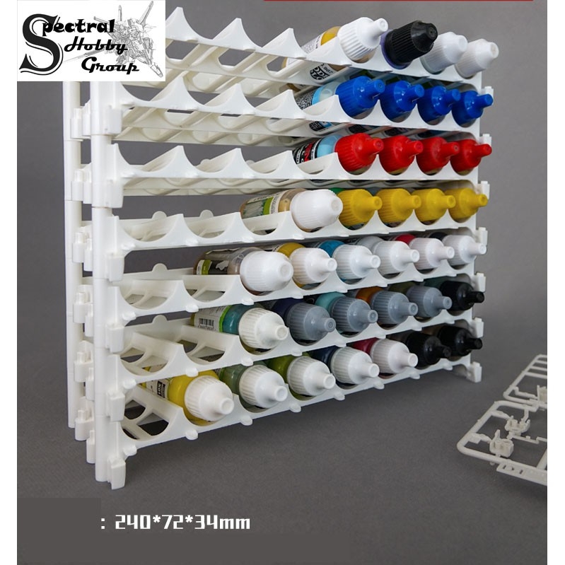 Dụng cụ khay kệ giá để sơn mô hình Water based paint combination paint rack PT006