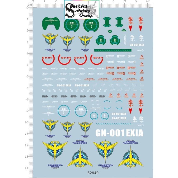 Decal nước dán mô hình EXIA MG RG HG Avalanche Gundam decal base các loại Water sticker