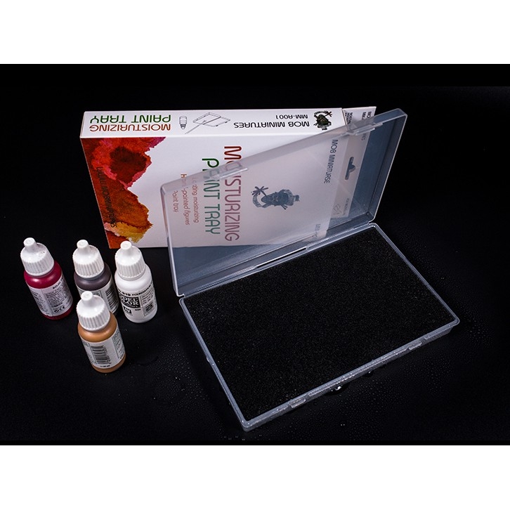 Khay sơn vẽ cọ palette Moisturizing Paint Tray Hand Painted Figure Tray MOB MINIATURSE MM A001 A002 A003