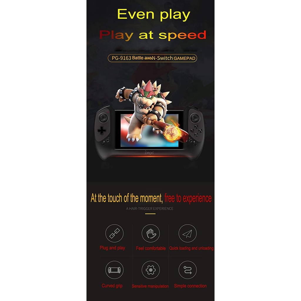 Tay cầm chơi game ipega PG-9163 N-Switch Gamepad Controller Handle Plug and Play for Nintendo NS