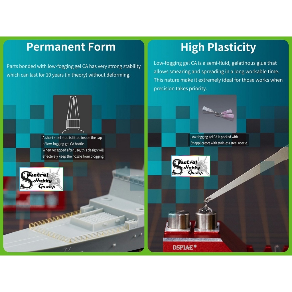 Keo trong đa năng Dspiae khô nhanh cho mô hình NG01 LG02 Super Glue CA quick-drying instant