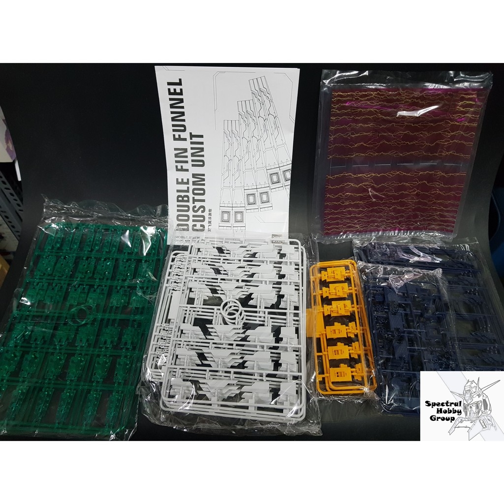 PHụ kiện lắp ráp MG 1/100 Double Fin Funnel custom unit for Nu Gundam daban