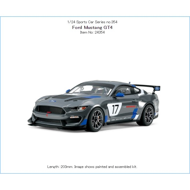 Mô hình lắp ráp ô tô Model Car Tamiya 1/24 Ford Mustang GT4