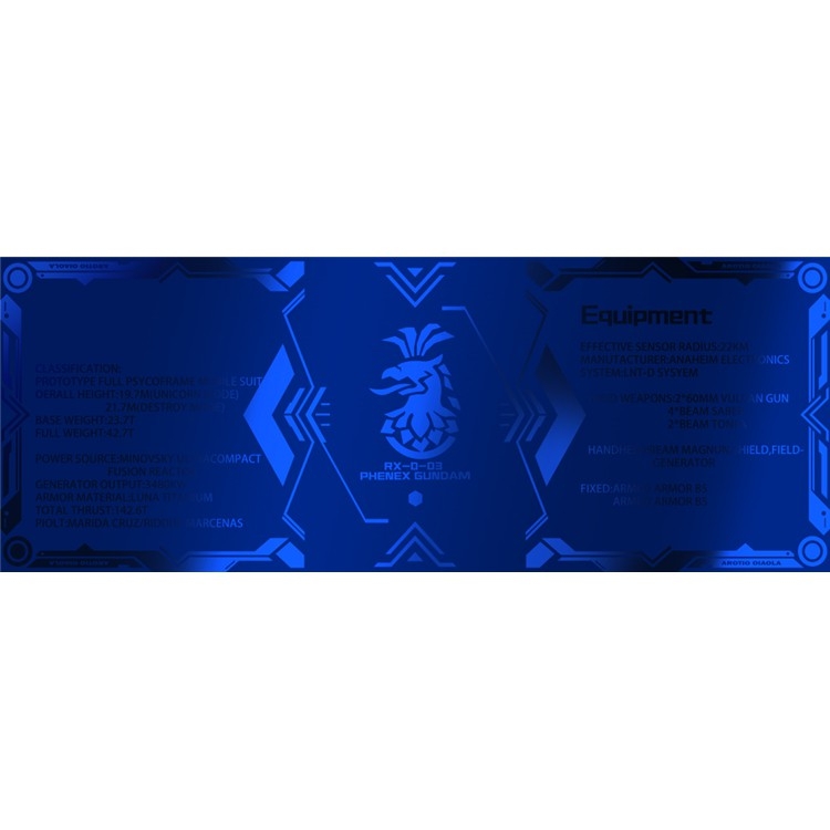 Decal dán mô hình tem metal sticker Exia Unicorn Banshee Phenex Strike gundam