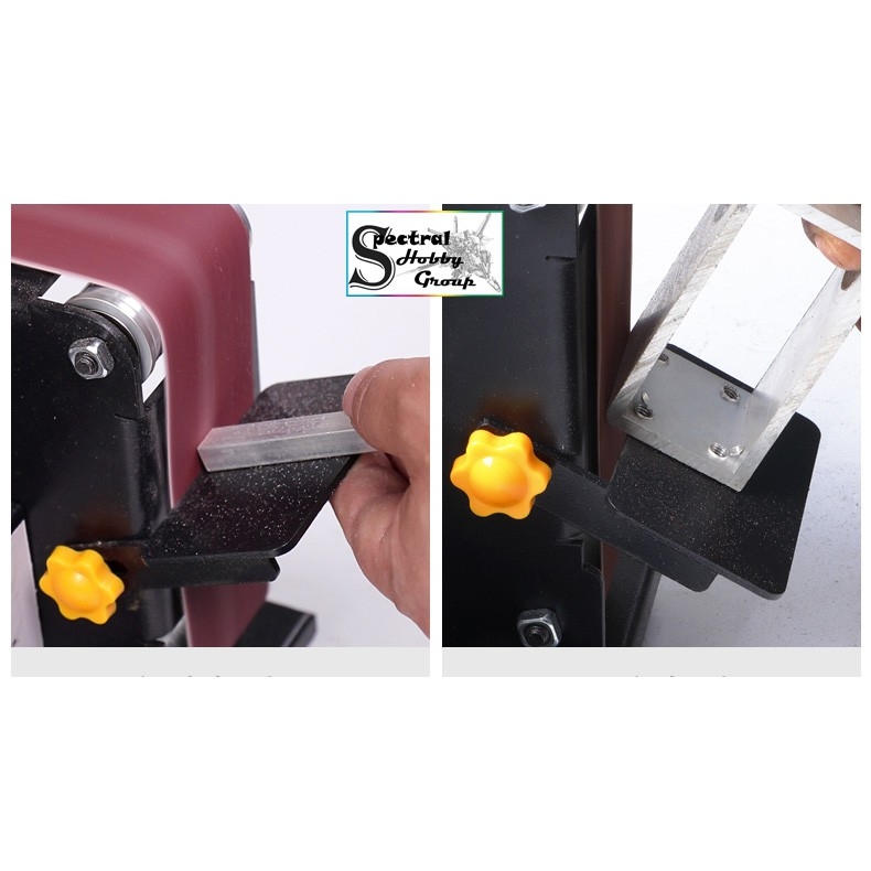 Máy khoan đánh bóng mài dây đai đa năng để bàn 350W 800W SDJ02 Micro Abrasive Belt Manchine