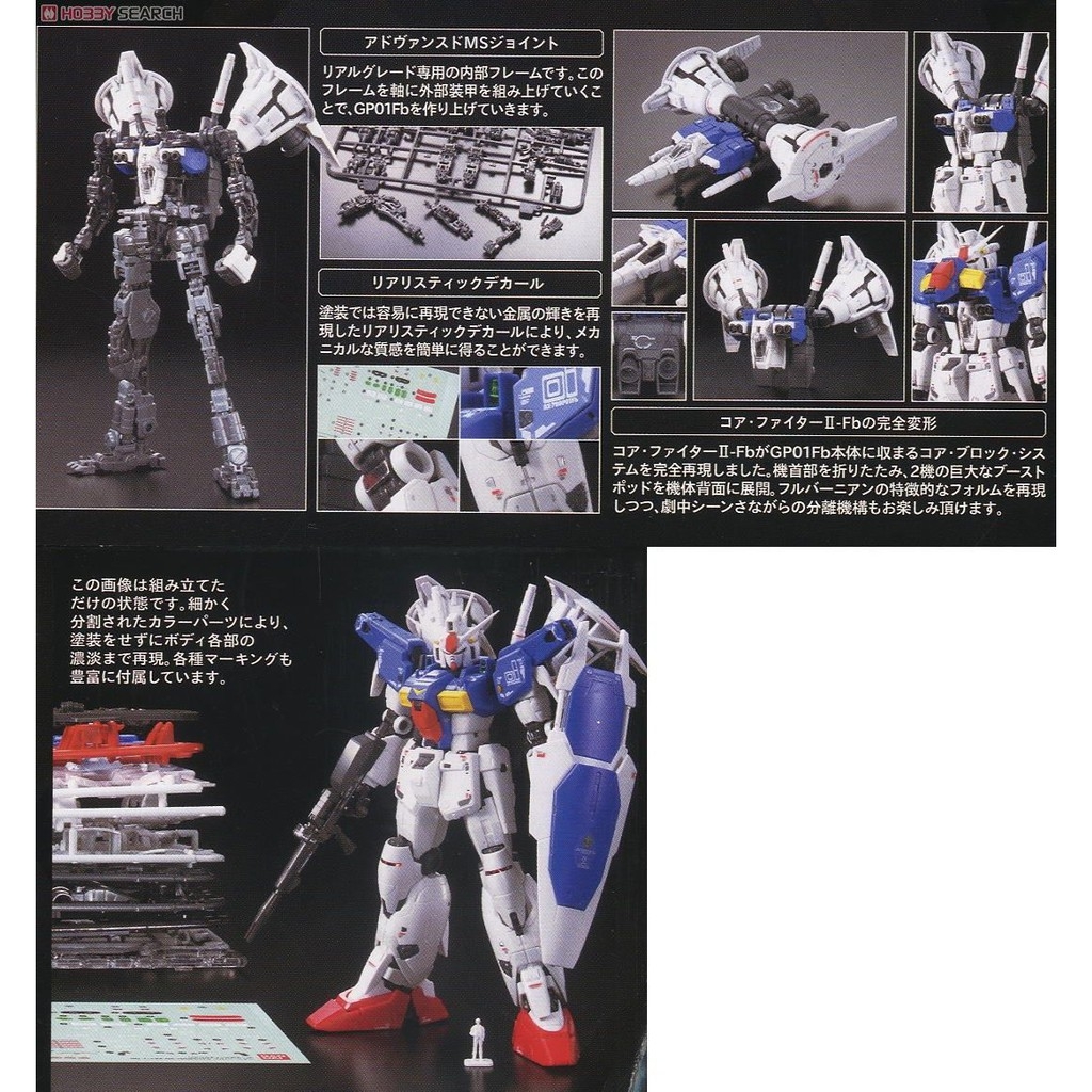 Mô hình lắp ráp RG 1/144 RX-78 GP01Fb Gundam GP01 Full Vernian Zephyranthes