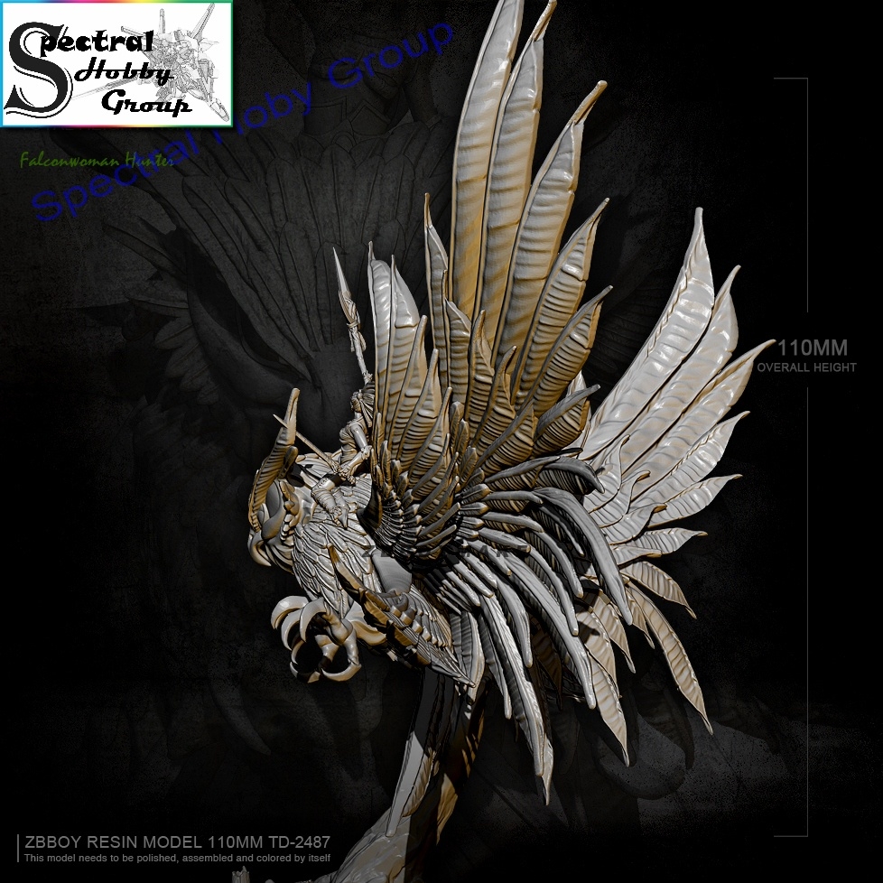 Mô hình nhựa Resin 110mm Nighthawk Elf Hunter TD2487