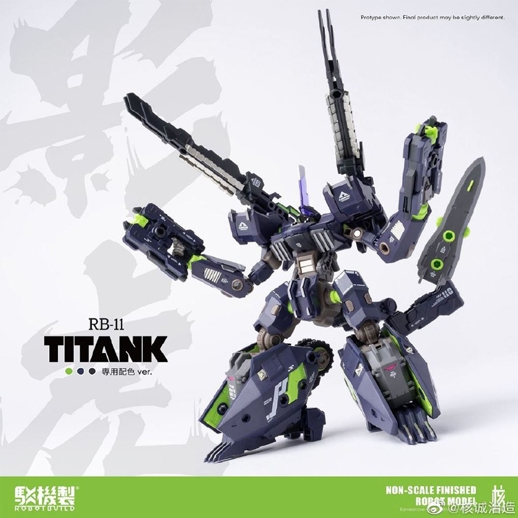 Mô hình ráp sẵn Robot mecha RB-11 shadow tiger Titank RB11 Figure Action Nuclear honesty