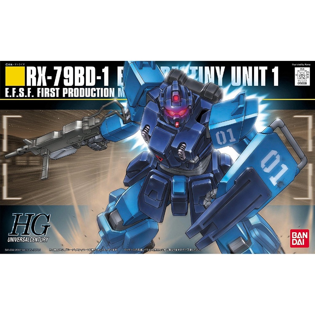 Mô hình lắp ráp HG 1/144 RX-79BD Blue Destiny Unit 1 2 3 HGUC bandai