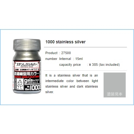 Sơn mô hình Gaia Sunin Gold Silver stainless steel Red Blue Green metallic color paint lacquer các loại