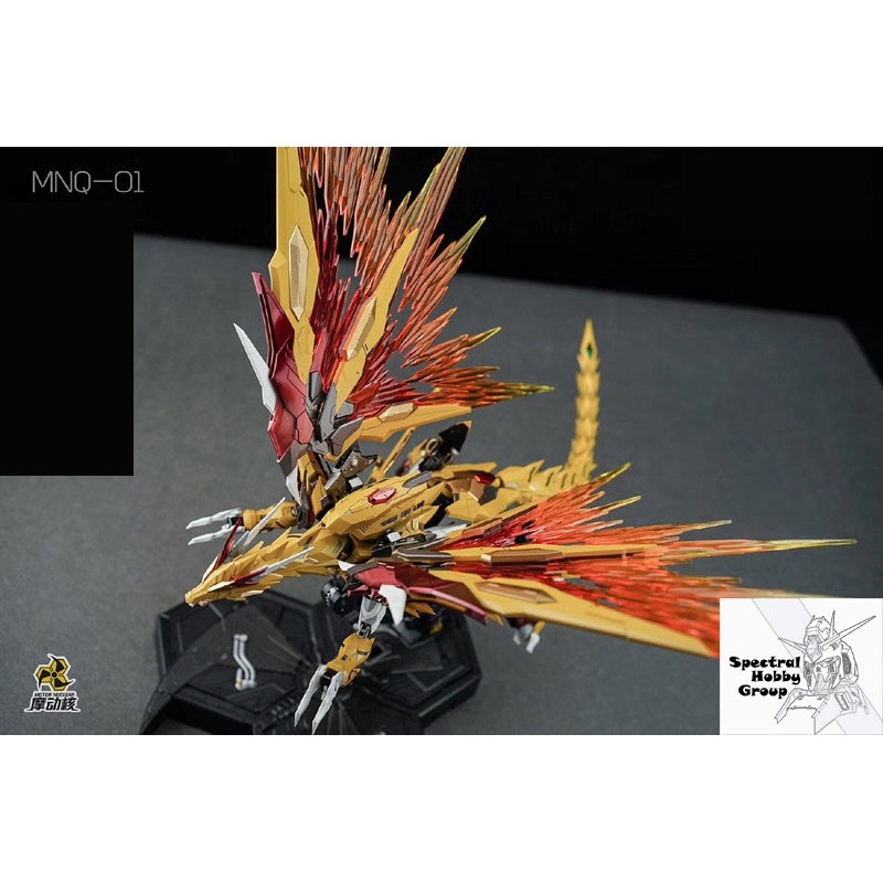 Mô hình Metal Build MN-Q01 MNQ01 Baiqi Huanglong / Red Dragon MB Motor Nuclear