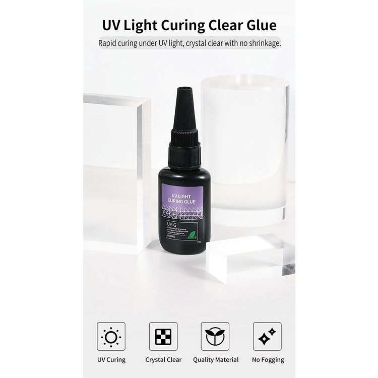 Dụng cụ DSPIAE keo trong UV khô nhanh / đèn LED UV UV-G Light Curing Clear Glue