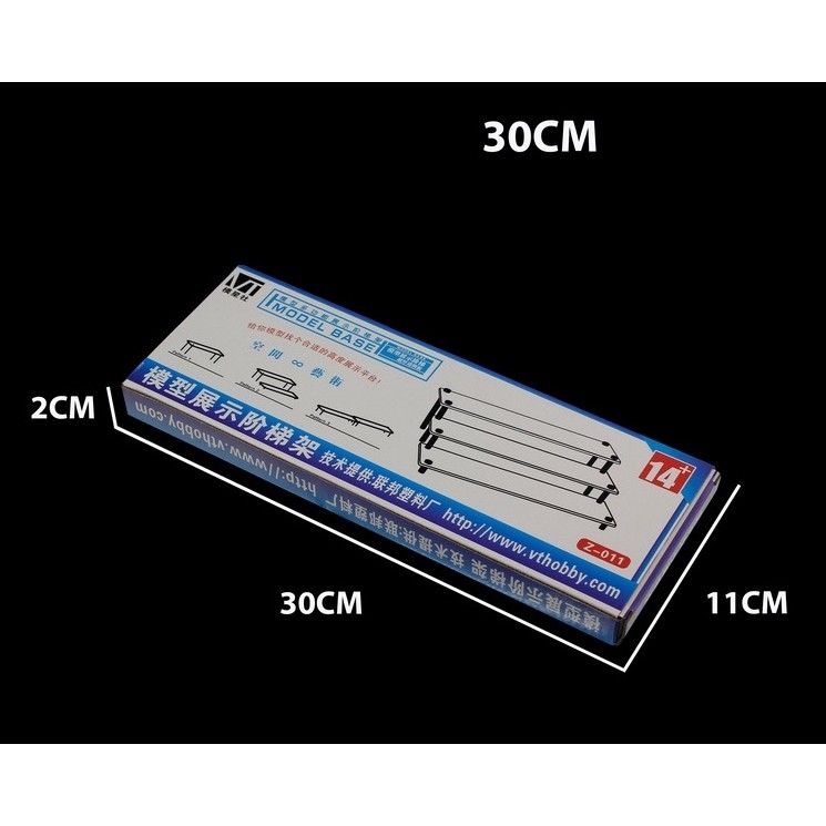 Phụ kiện giá bầy mô hình 3 4 tầng base mica toy box play display stand Ladder